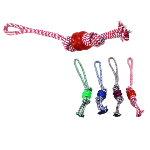 Dog Rope Toy W/Rings