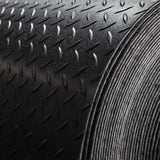 8'2" Wide | Diamond Plate Rubber Flooring | Black |