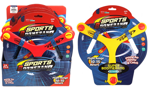 Tri-Blade Boomerang Disc w/Whistles
