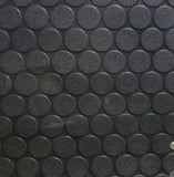 8'6" Wide | Coin Rubber Flooring | Black |