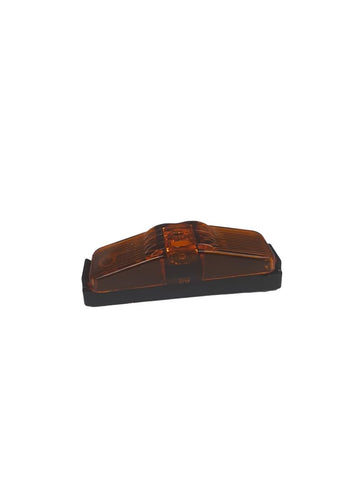 1" X 4" Amber PC Sidemarker Amber Lens w/Black Base S19-AA00-1 (Kit)