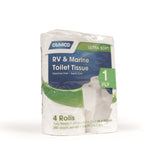 Camco RV TST 1 Ply Toilet Tissue is designed to be used in RV and marine sanitation systems. It is fast-dissolving, clog-resistant toilet tissue and is biodegradable as well as septic tank safe. It contains no dyes or perfumes and is 1 ply tissue with...