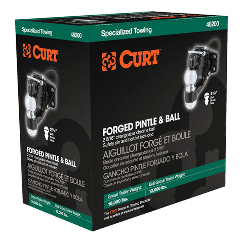 Curt Ball & Pintle Hitch (2-5/16" Ball, 16,000 Lbs. Ball Capacity) #48200