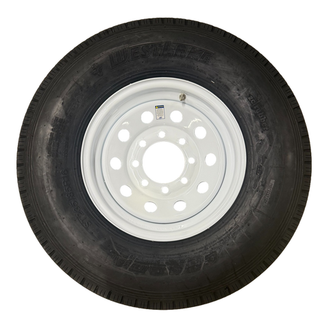 Triangle | ST235/85R16 | Trailer Tire | White Mod | Load Range G | 8-6.5" Bolt Pattern