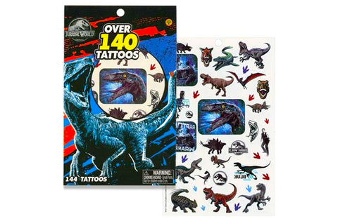 Stick-On Tattoos (Jurassic World) 144 CT Discontinued