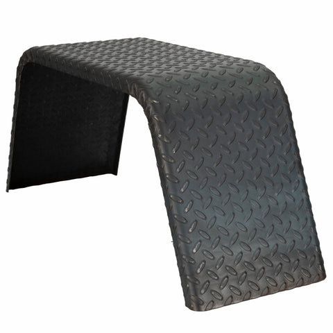 Diamond Plate Steel Flat Top Fender 30"L x 10"W x 14"H 14 ga