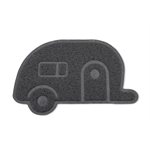 Camco's stylish Life Is Better at the Campsite scrub rug is great for your home, the outdoors, under a pet bowl or even camping.