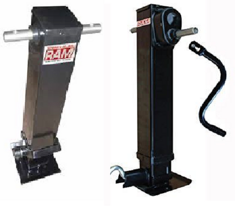 25K Single & 25K 2 Speed Landing Gear Jack Set w/Handle &  Clip (50k Total)