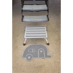 Camco's stylish Life Is Better at the Campsite scrub rug is great for your home, the outdoors, under a pet bowl or even camping.